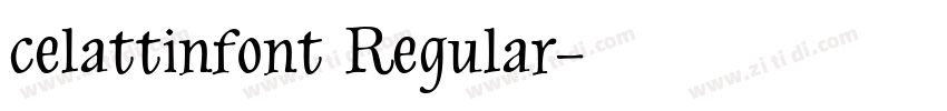 celattinfont Regular字体转换